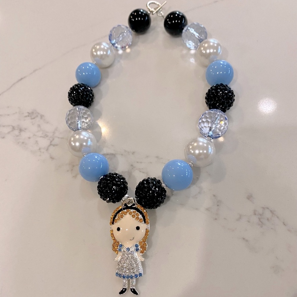 Little girls Alice in Wonderland necklace